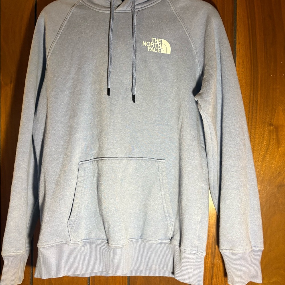 Women’s North FaceLight Blue Sweatshirt - Never Stop Exploring